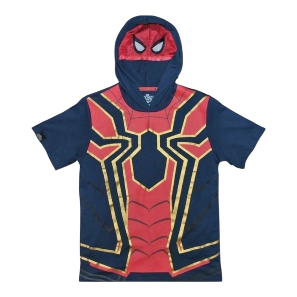Marvel Iron Spider-Man Short Sleeve Mask Hoodie - Picture 8 of 8